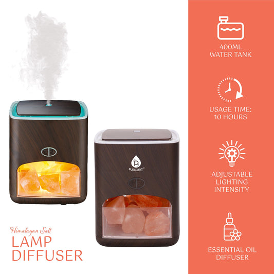 Himalayan Salt Lamp Diffuser - 3-in-1 Wellness Device-1