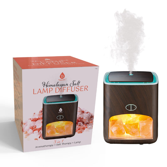 Himalayan Salt Lamp Diffuser - 3-in-1 Wellness Device-0